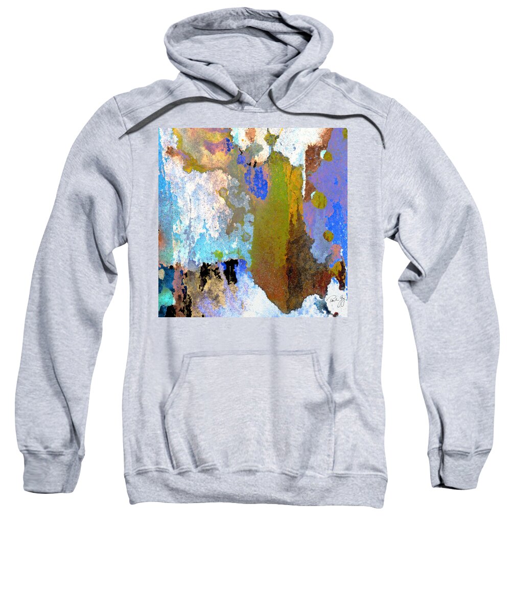 Abstract Sweatshirt featuring the mixed media Abstract Wash 1 by Paul Gaj