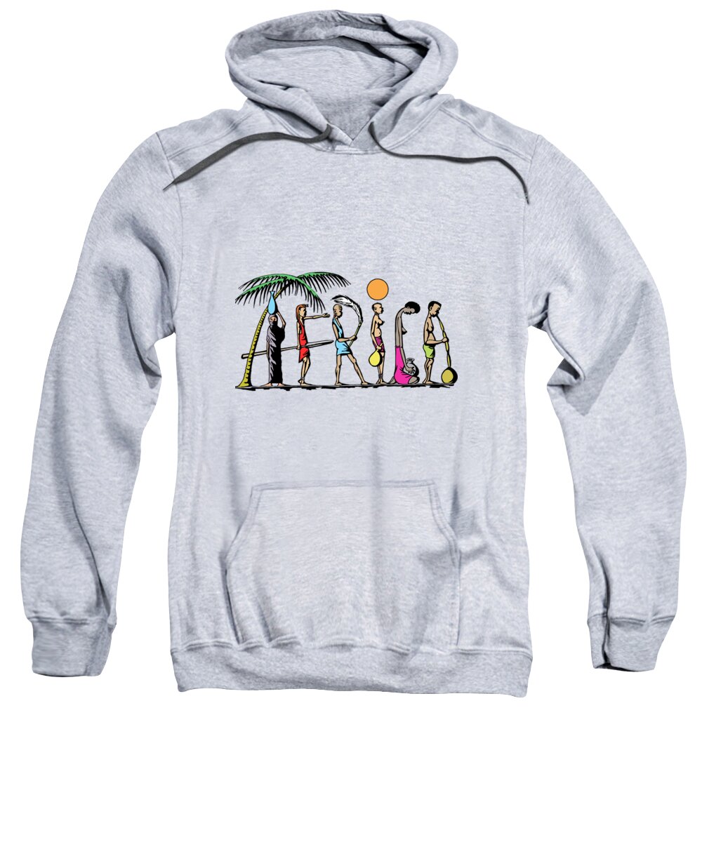 Fremsyn mens sammentrækning Africa Adult Pull-Over Hoodie by Anthony Mwangi - Fine Art America