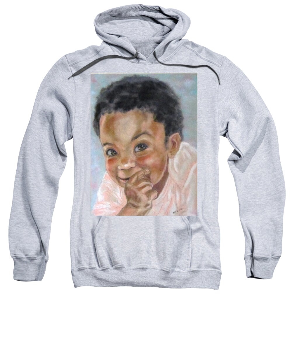 Baby Sweatshirt featuring the painting All Smiles by Barbara O'Toole