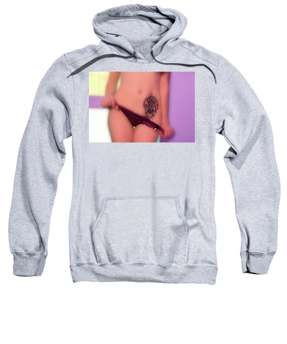 Tattoo Sweatshirt featuring the photograph Almost Exposed by Harry Spitz