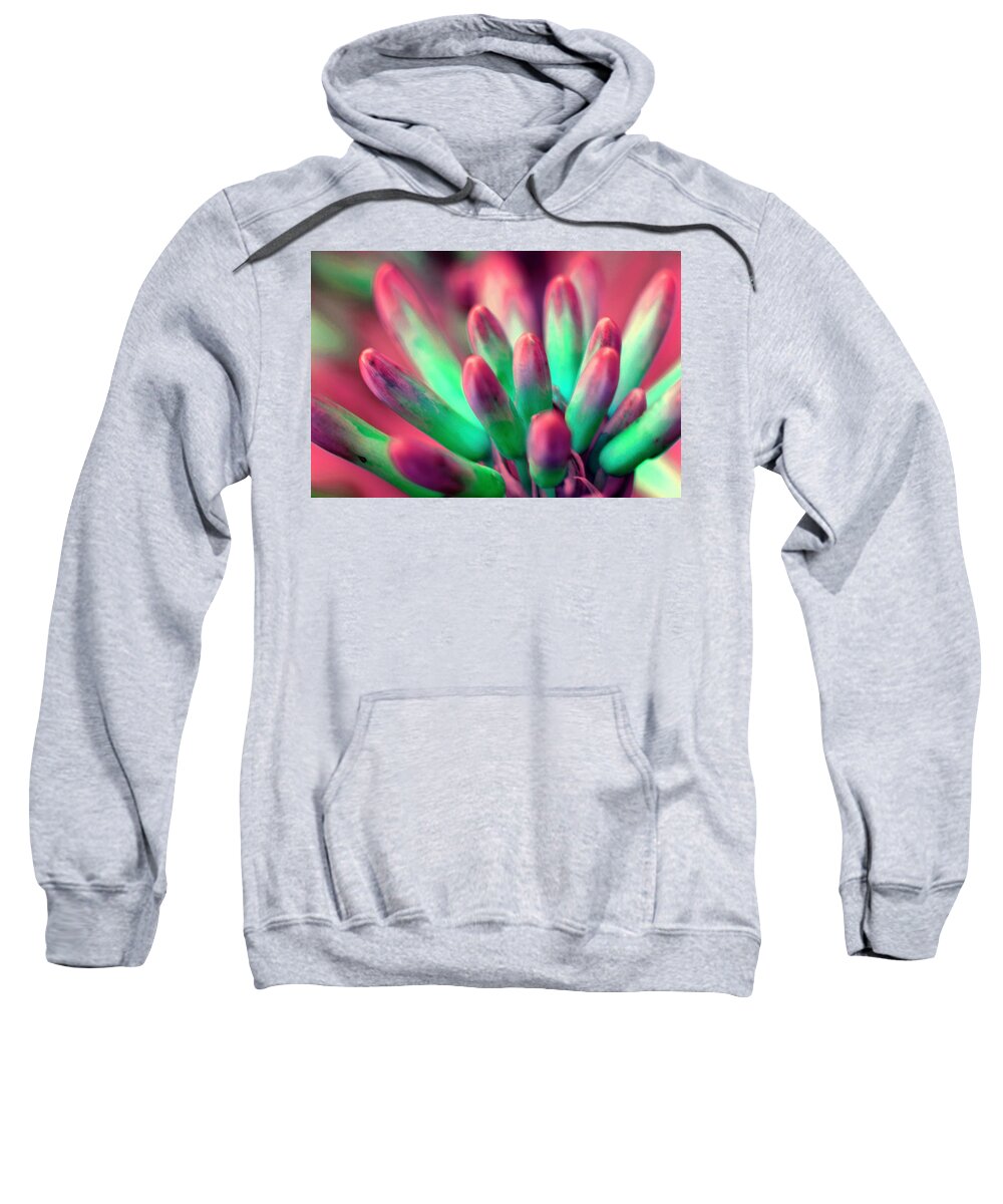 Altered Sweatshirt featuring the photograph Altered Flower - 18 by Andrew Hewett