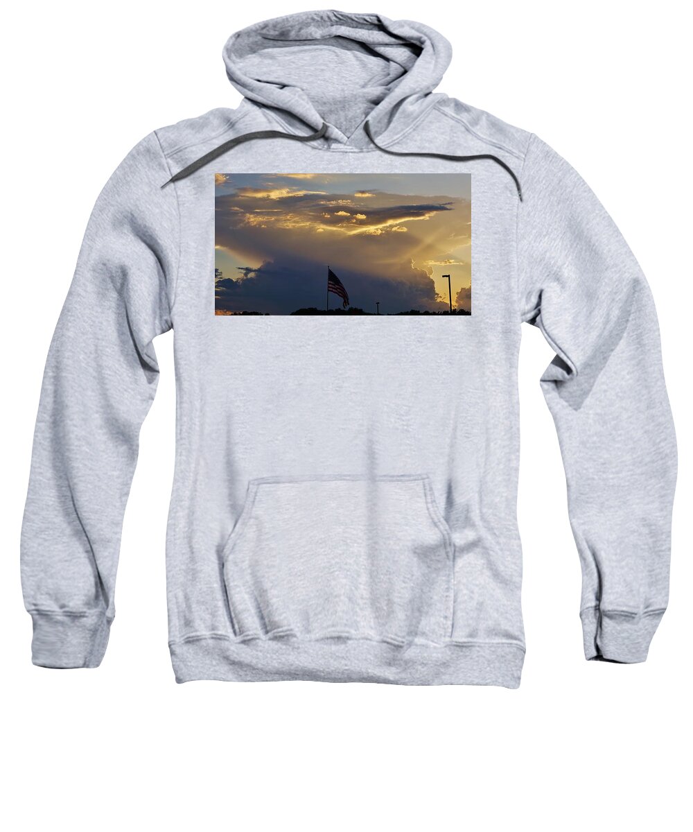 Supercell Sweatshirt featuring the photograph American Supercell by Ed Sweeney