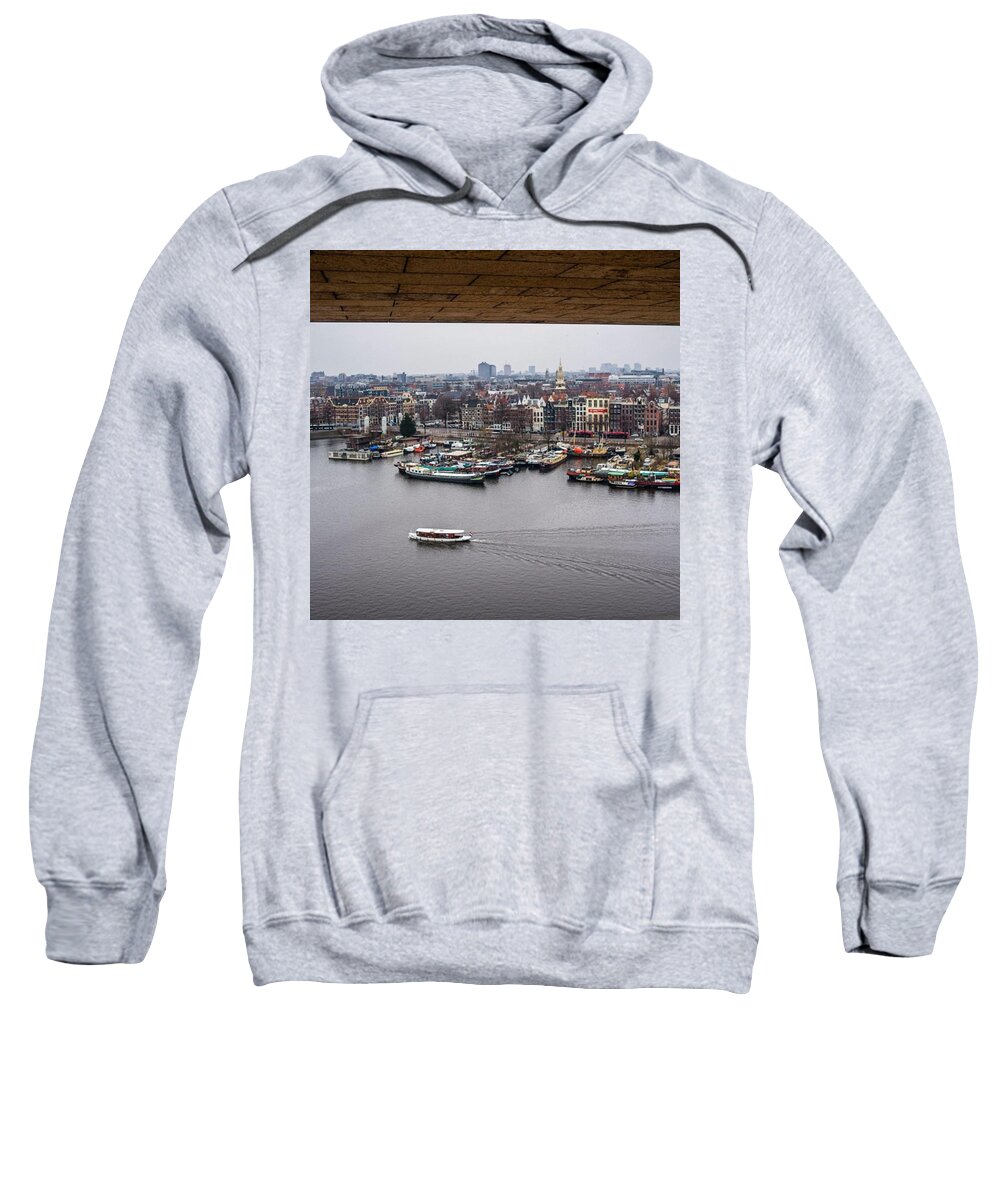 Beautiful Sweatshirt featuring the photograph Amsterdam Skyline by Aleck Cartwright