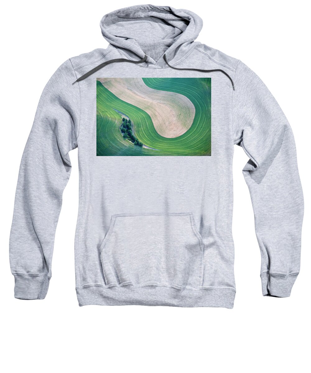Outdoors Sweatshirt featuring the photograph an Island of Trees by Doug Davidson