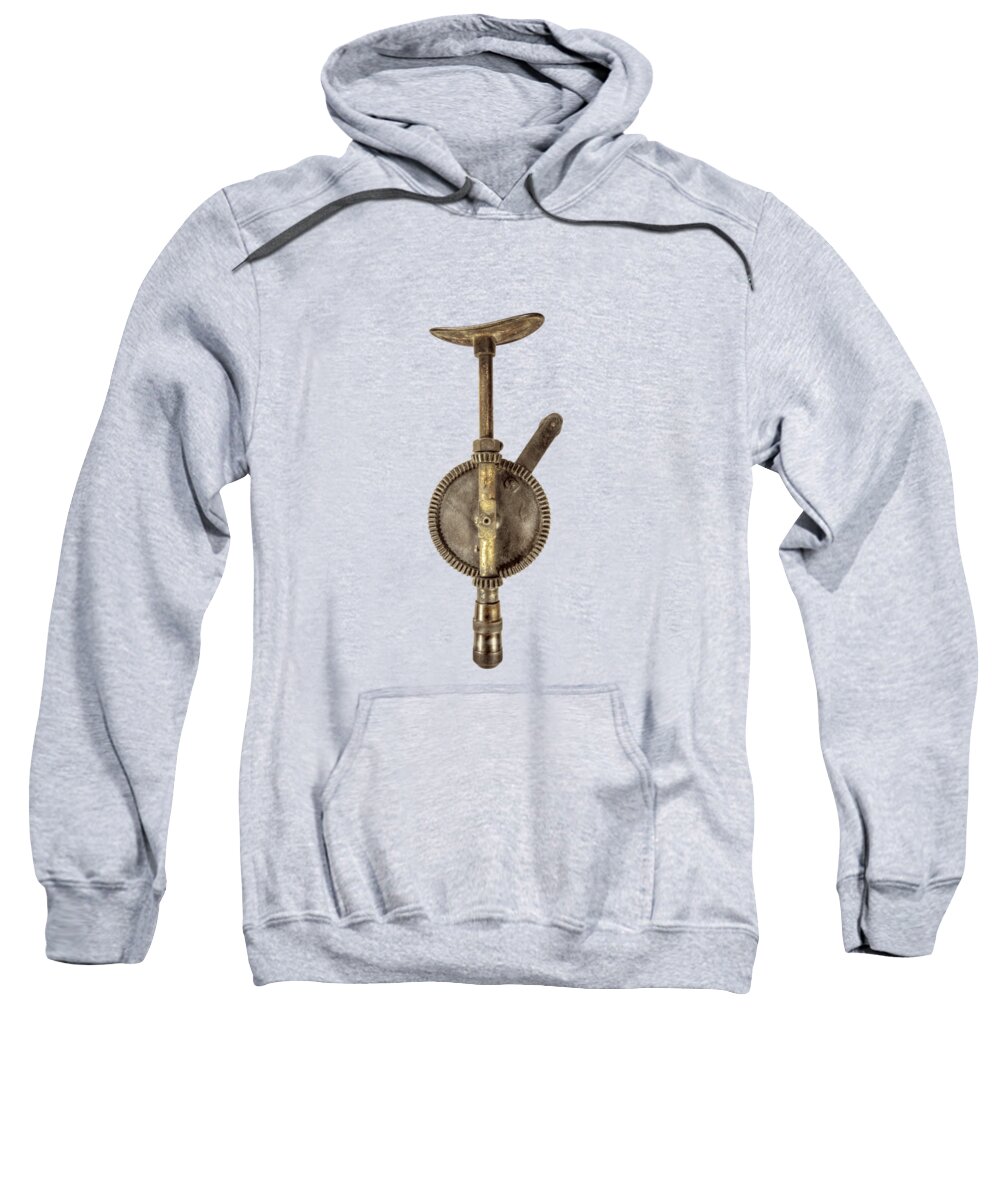 Antique Sweatshirt featuring the photograph Antique Shoulder Drill Backside by YoPedro