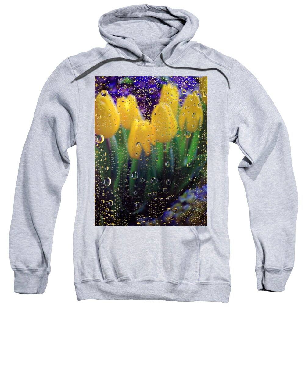 Showers Sweatshirt featuring the photograph April Showers by Linda Mishler