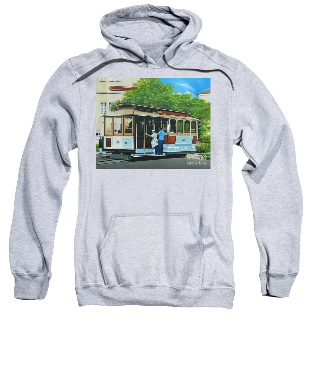 Art Sweatshirt featuring the painting Art Heals by Kenneth Harris