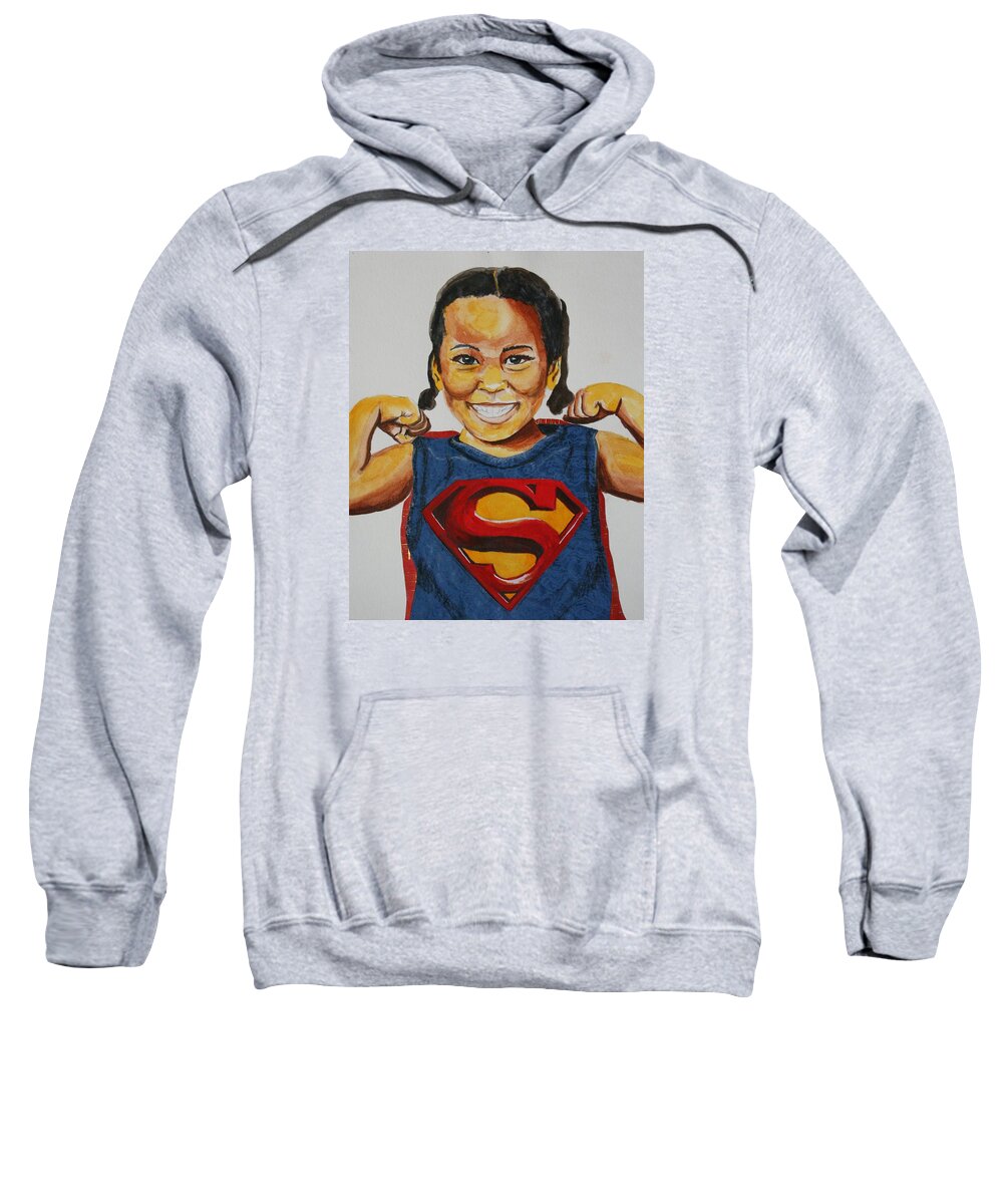 Watercolor Sweatshirt featuring the painting As Strong as They Come by Edmund Royster