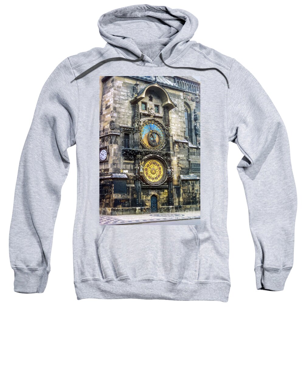 Astronomical Clock Sweatshirt featuring the photograph Astronomical Clock by Bob Phillips