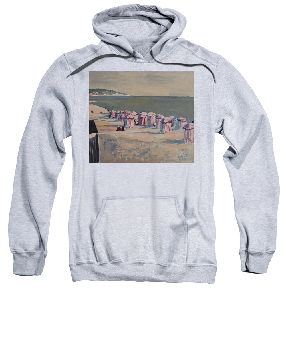 England Sweatshirt featuring the painting At the beach by Nop Briex