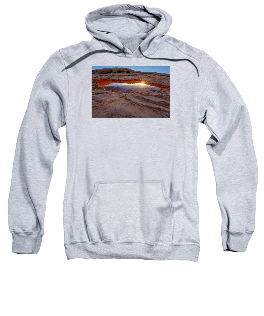 Arch Sweatshirt featuring the photograph Awakening at Mesa Arch by Denise Bush