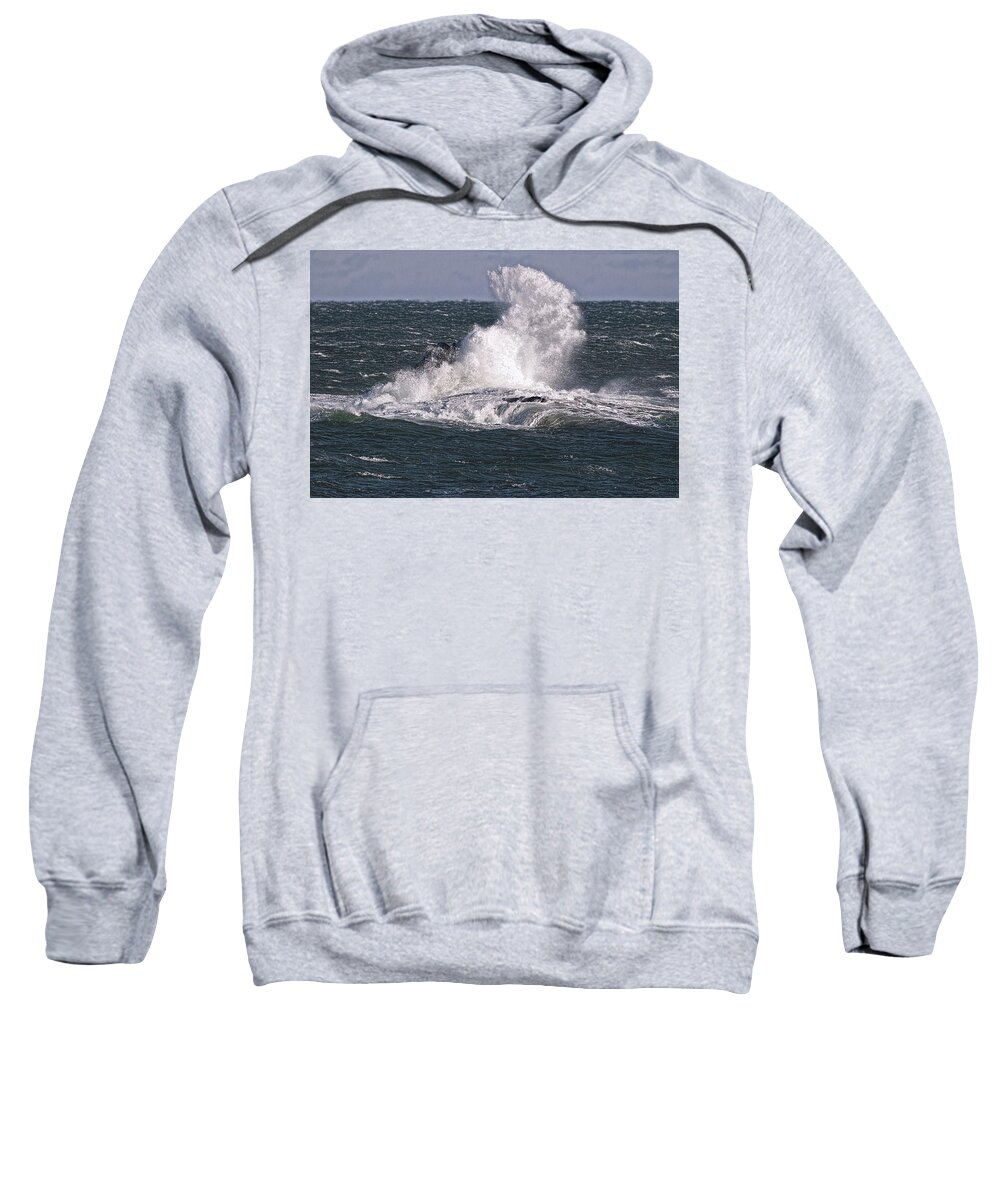 Ocean Sweatshirt featuring the photograph Awesome Ocean Display At Sail Rock by Marty Saccone