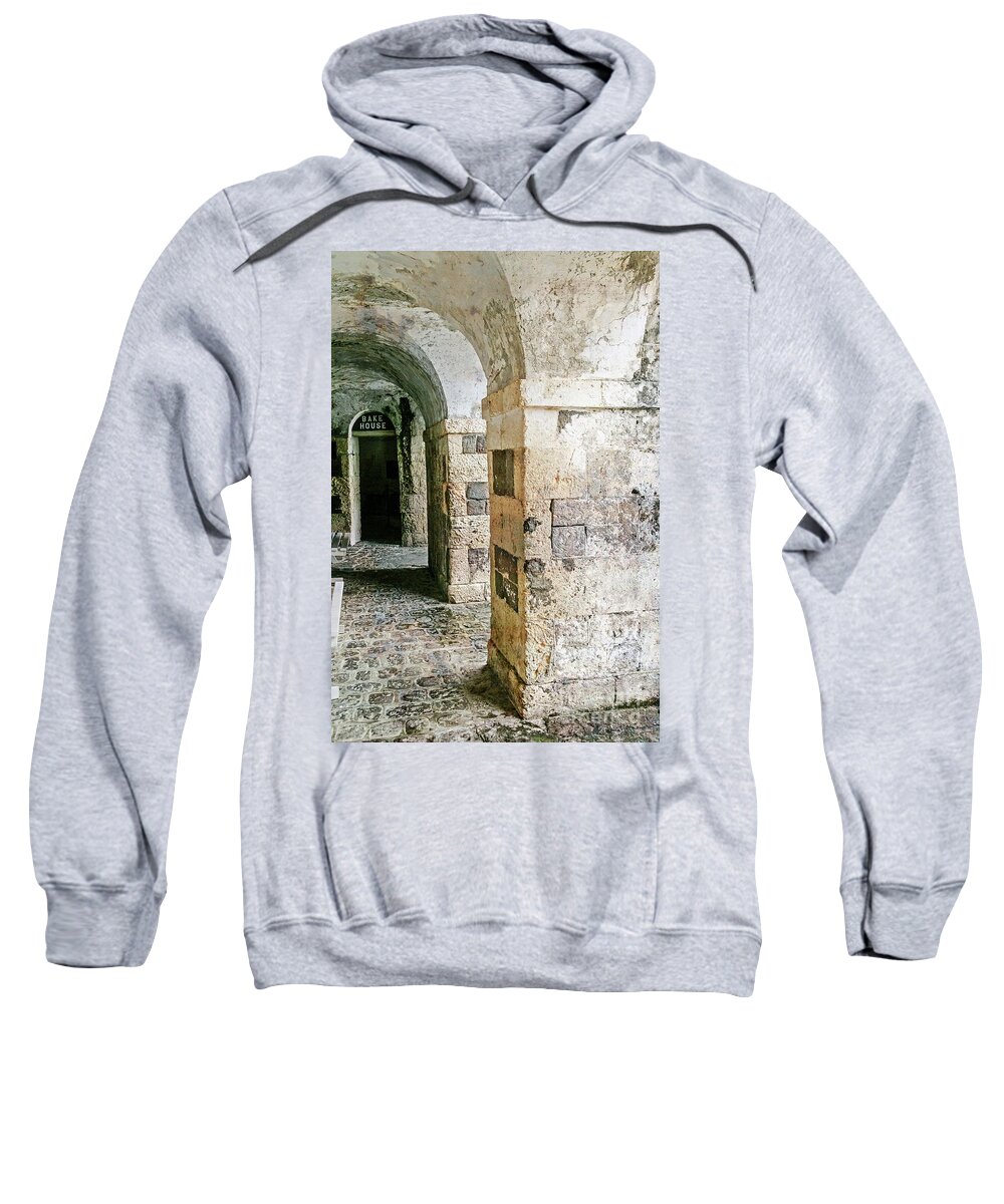 Fort Sweatshirt featuring the photograph Bake House by Kathy Strauss