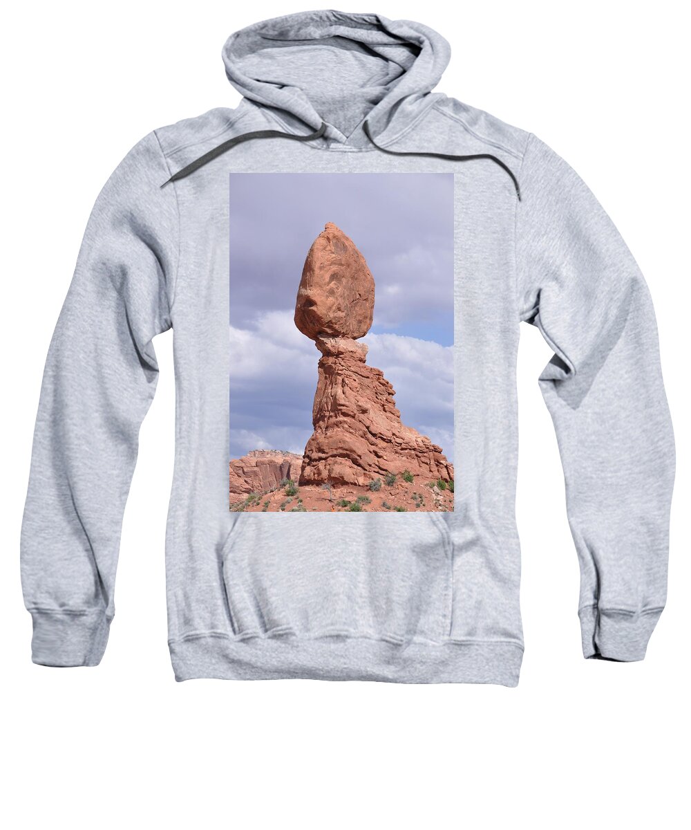 Balance Rock Sweatshirt featuring the photograph Balance Rock by Frank Madia