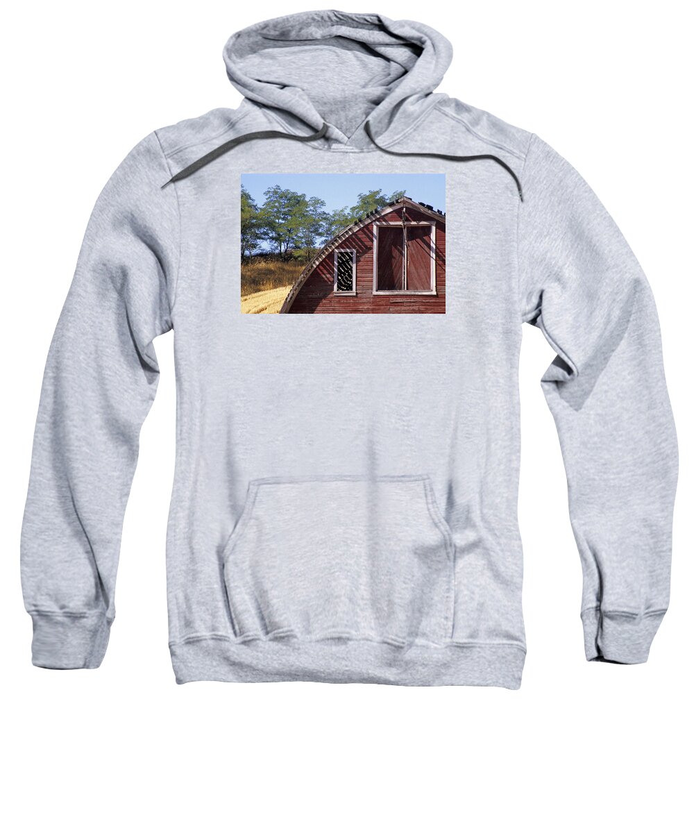 Outdoors Sweatshirt featuring the photograph Barn Shadows by Doug Davidson