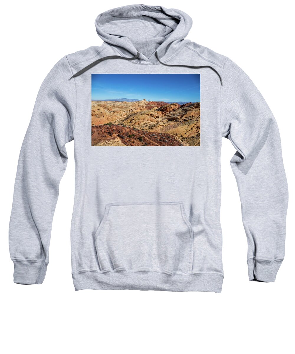 State Park Sweatshirt featuring the photograph Barren Desert by Ed Clark