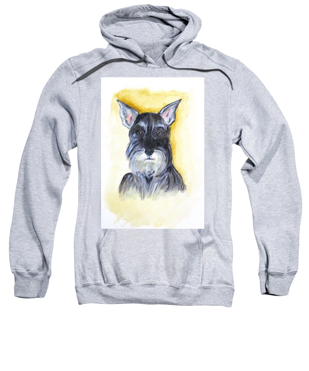 Bouser Sweatshirt featuring the painting Batman Bouser by Clyde J Kell