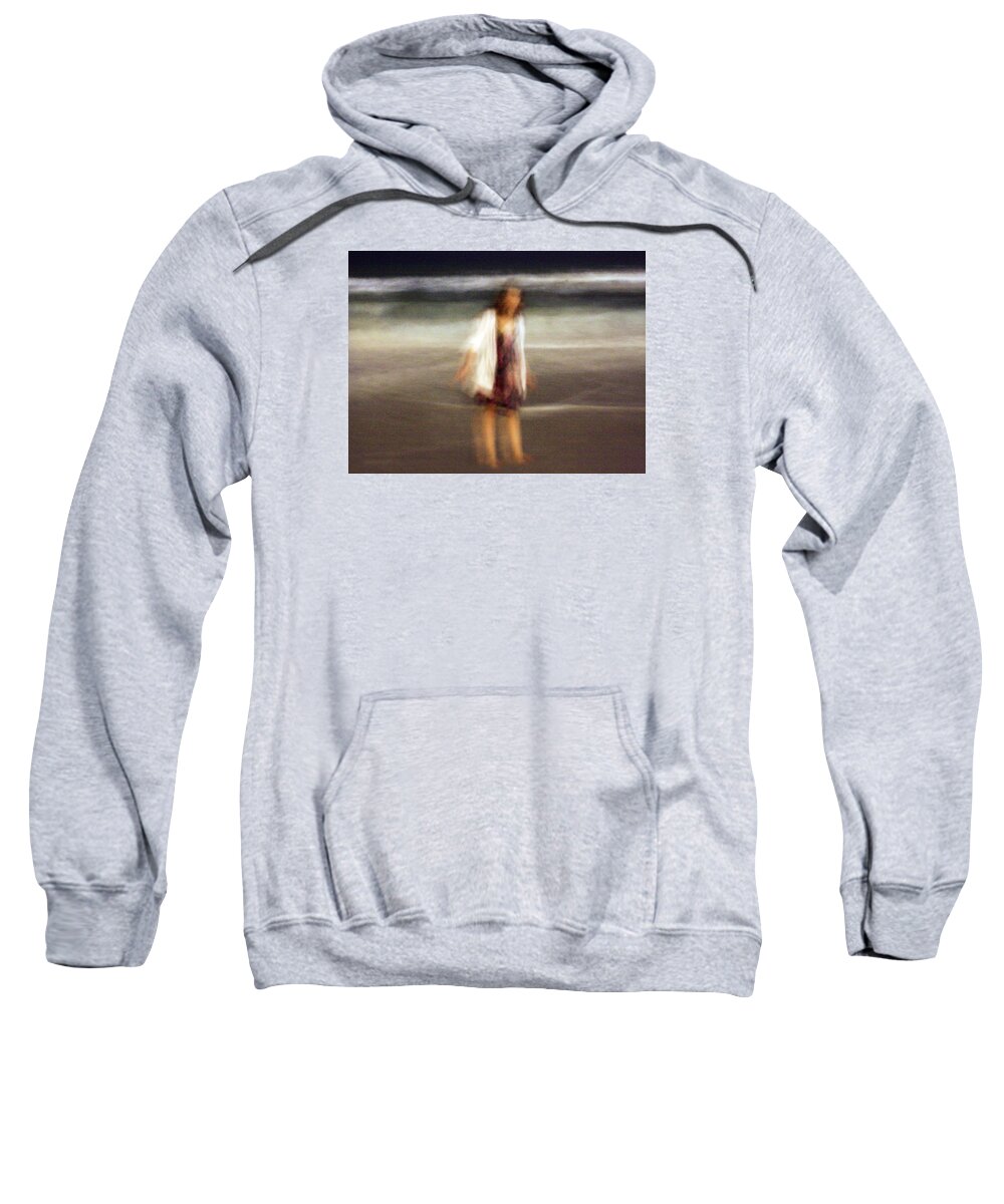 Abstract Sweatshirt featuring the photograph Beach Night 3 by David Ralph Johnson