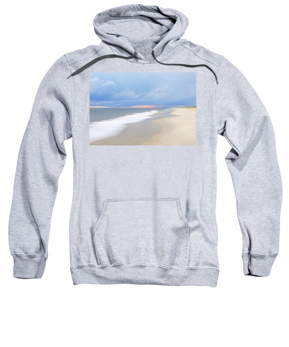 Beachclub Sweatshirt featuring the photograph Beach Sunset by Nick Noble