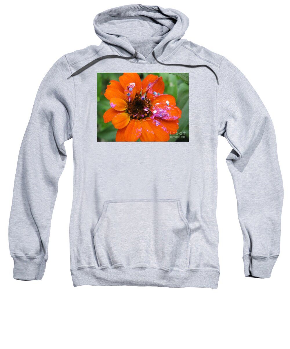 Flower Sweatshirt featuring the photograph Bedazzled by Glenda Zuckerman