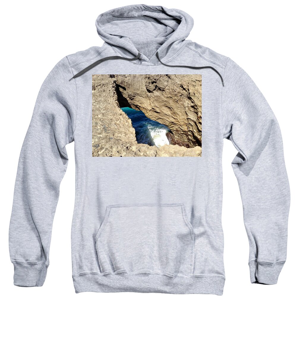 Beach Sweatshirt featuring the photograph Big Hole by Joseph Caban