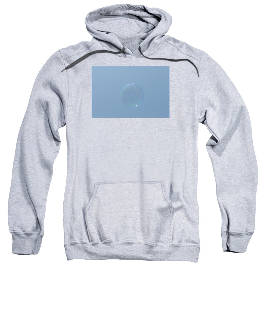 Blue Sweatshirt featuring the photograph Blue bubble by Brian Green