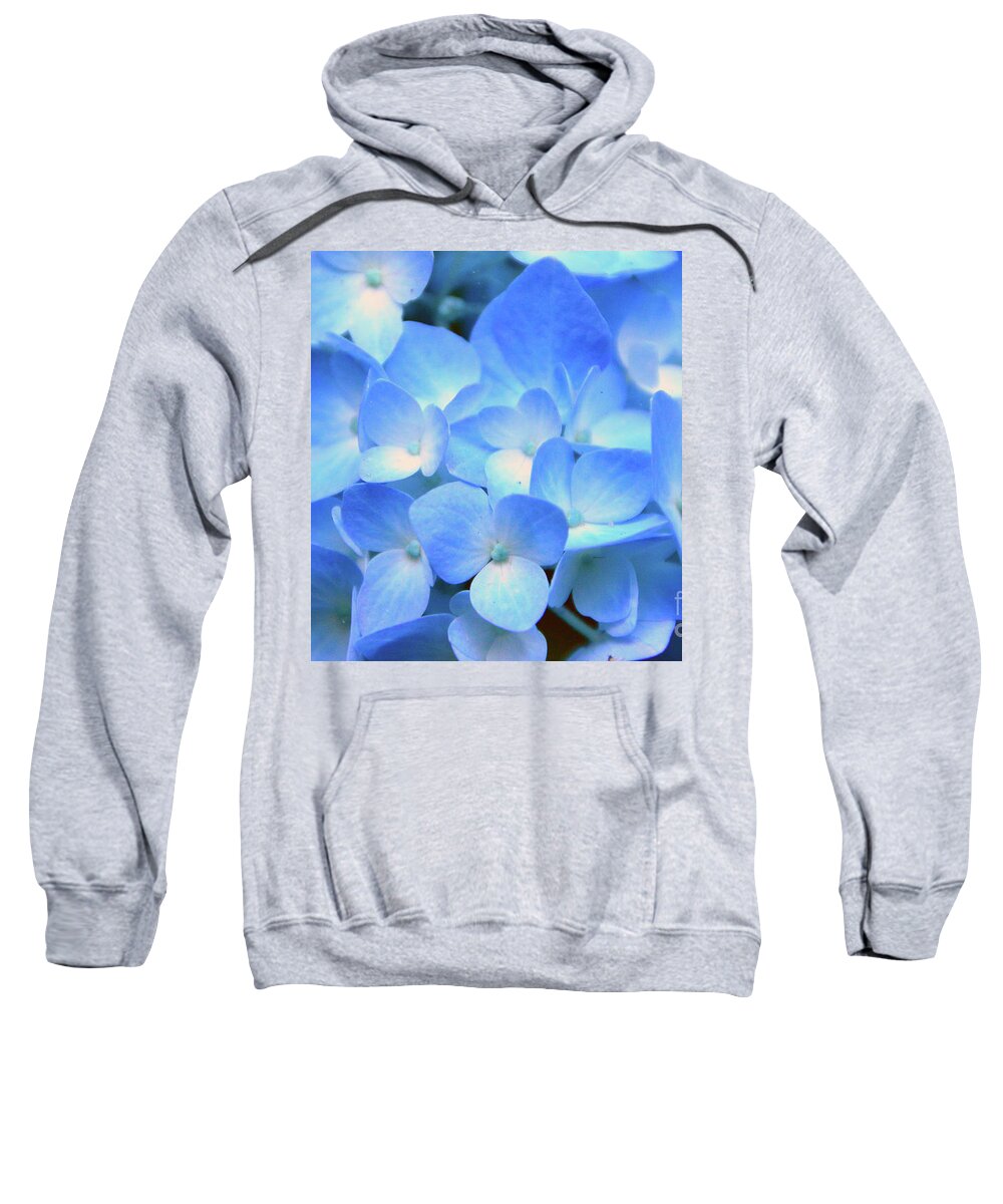 Flower Sweatshirt featuring the photograph Blue Hydrangea by Brian O'Kelly