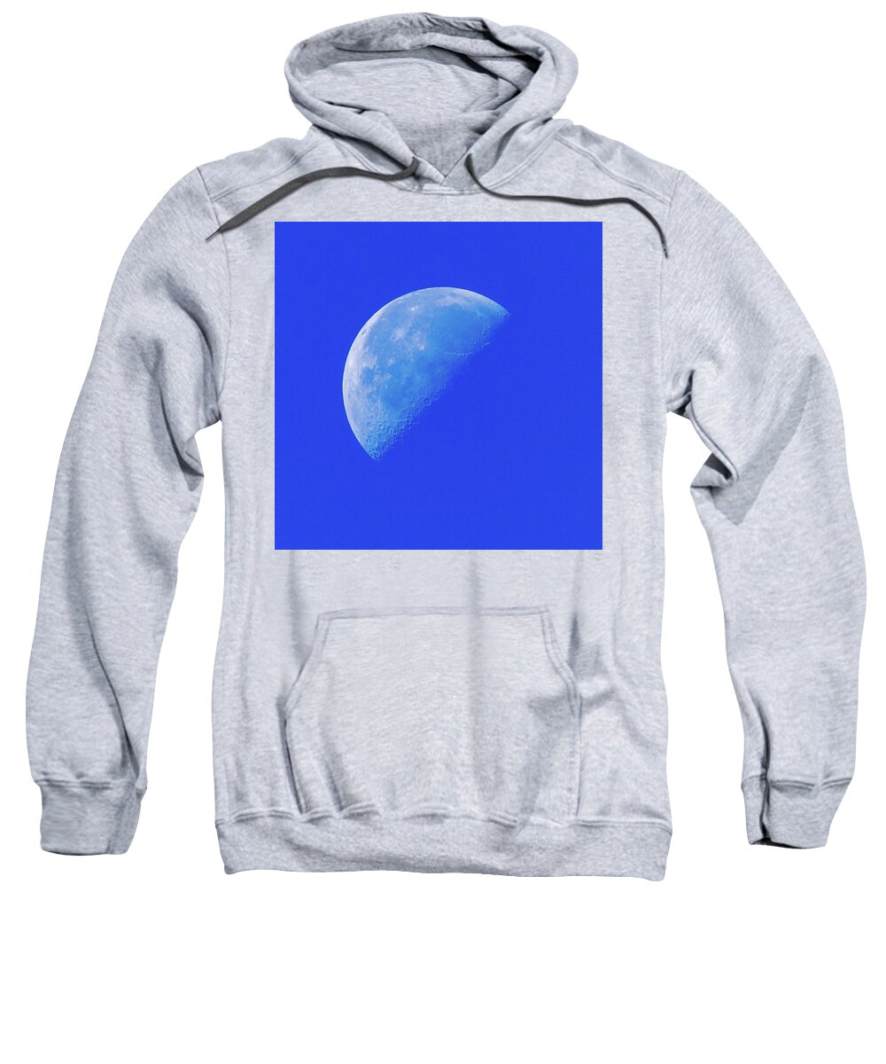 Blue Sweatshirt featuring the photograph Blue Moon by Douglas Killourie