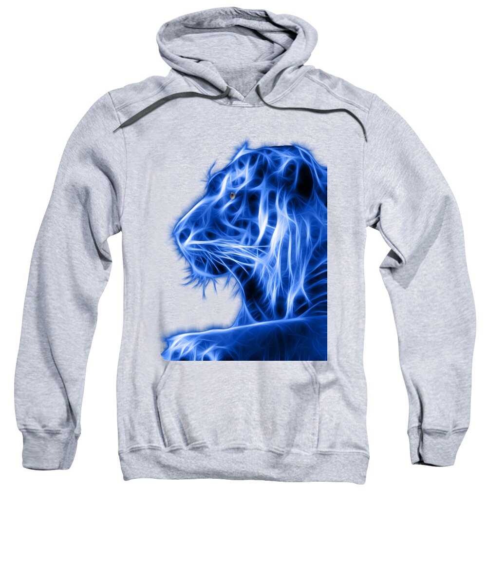 Blue Tiger Sweatshirt featuring the photograph Blue Tiger by Shane Bechler