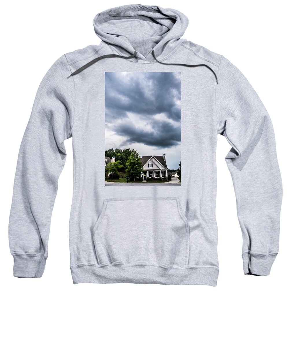 Clouds Sweatshirt featuring the photograph Brewing Clouds by Parker Cunningham