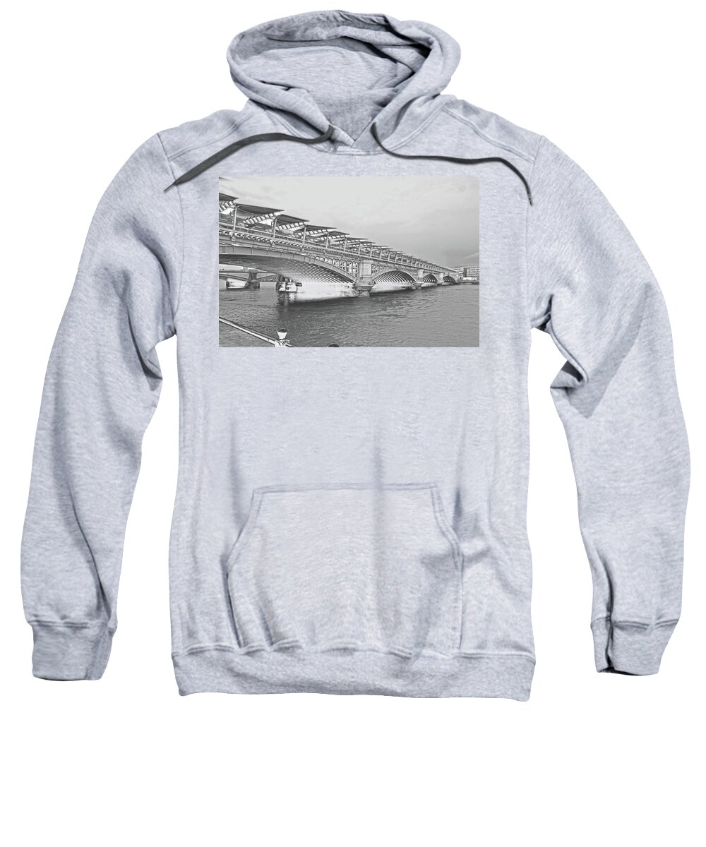 Solarized Sweatshirt featuring the photograph Bridge London by Emada Photos