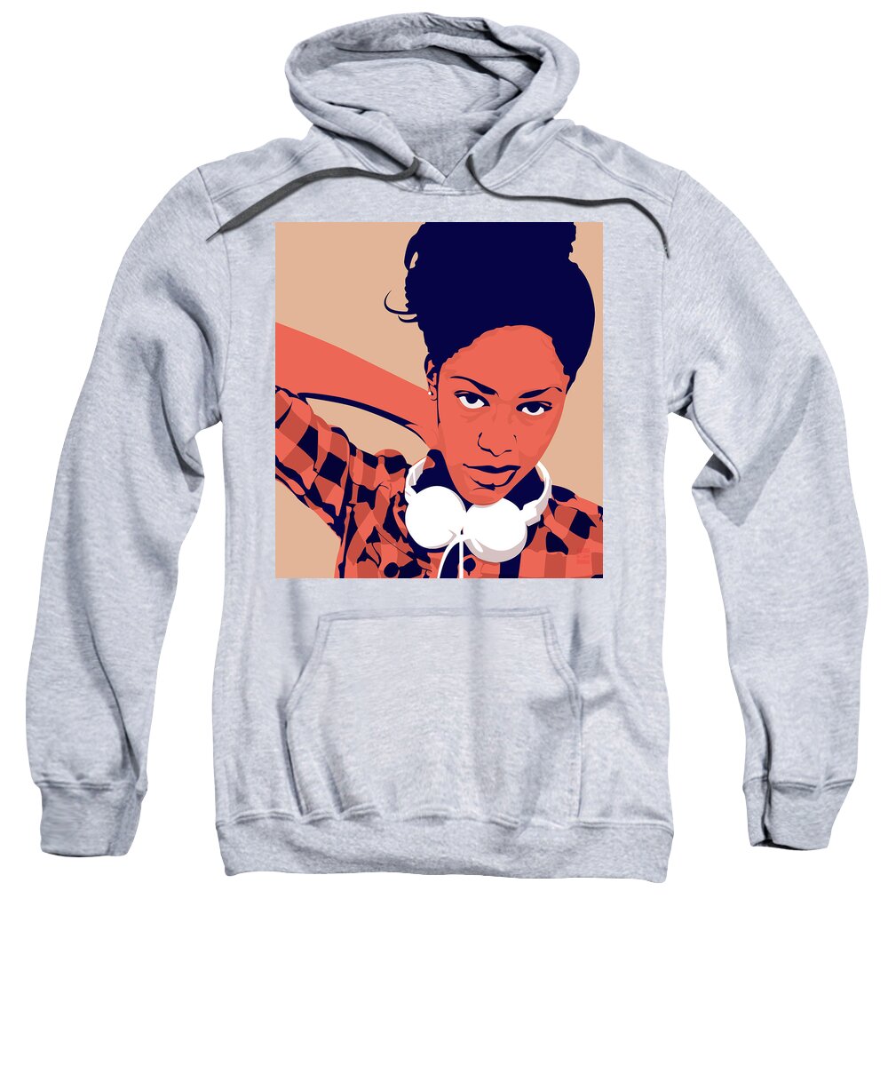 Brittany Sweatshirt featuring the digital art Brittany by Scheme Of Things Graphics