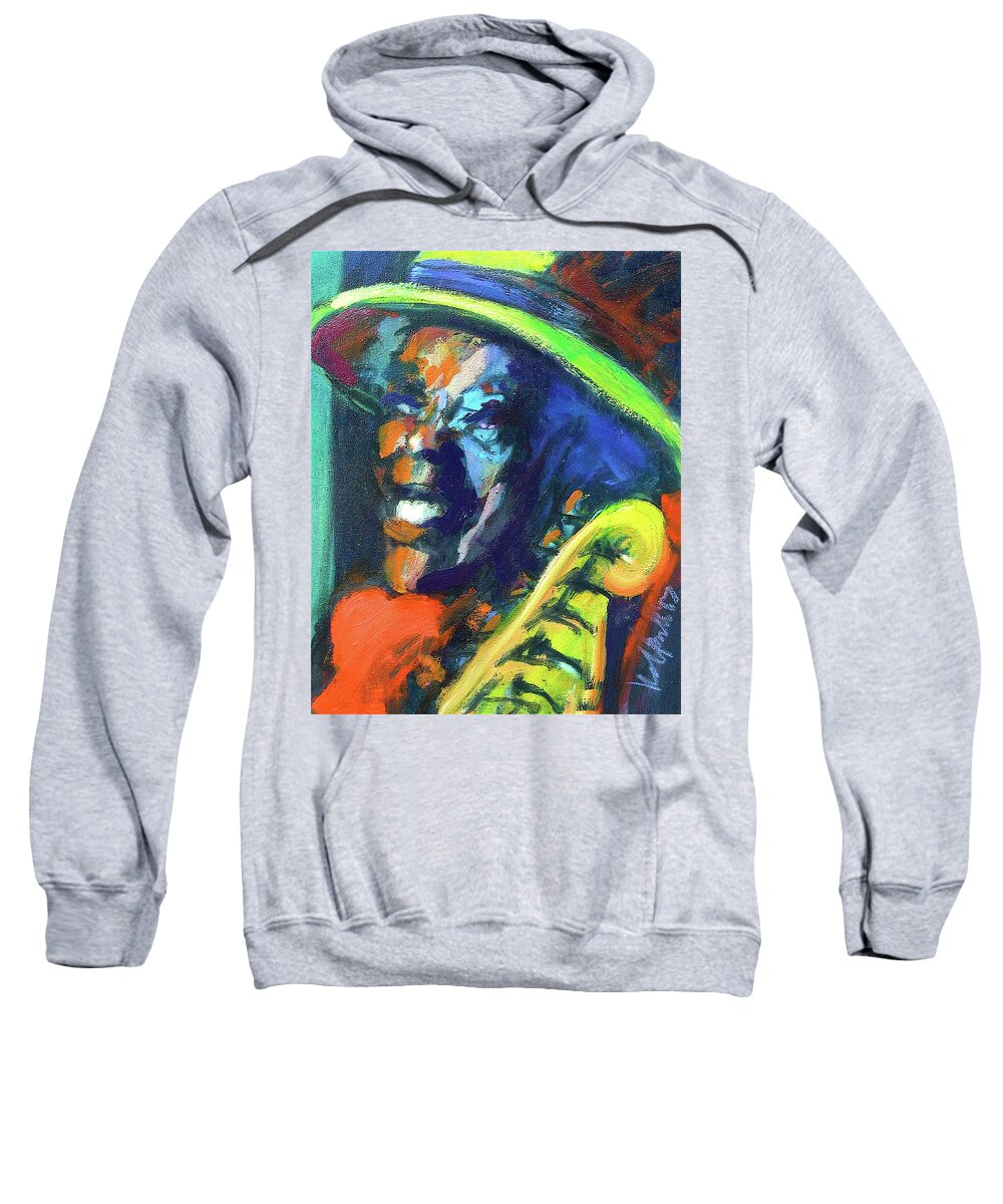 Painting Sweatshirt featuring the painting Buddy by Les Leffingwell
