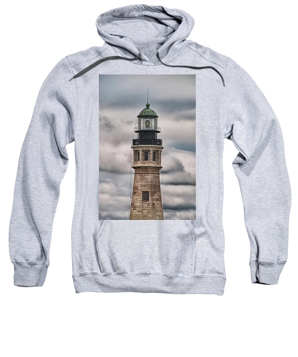 Buffalo Lighthouse Sweatshirt featuring the photograph Buffalo Lighthouse 5848 by Guy Whiteley