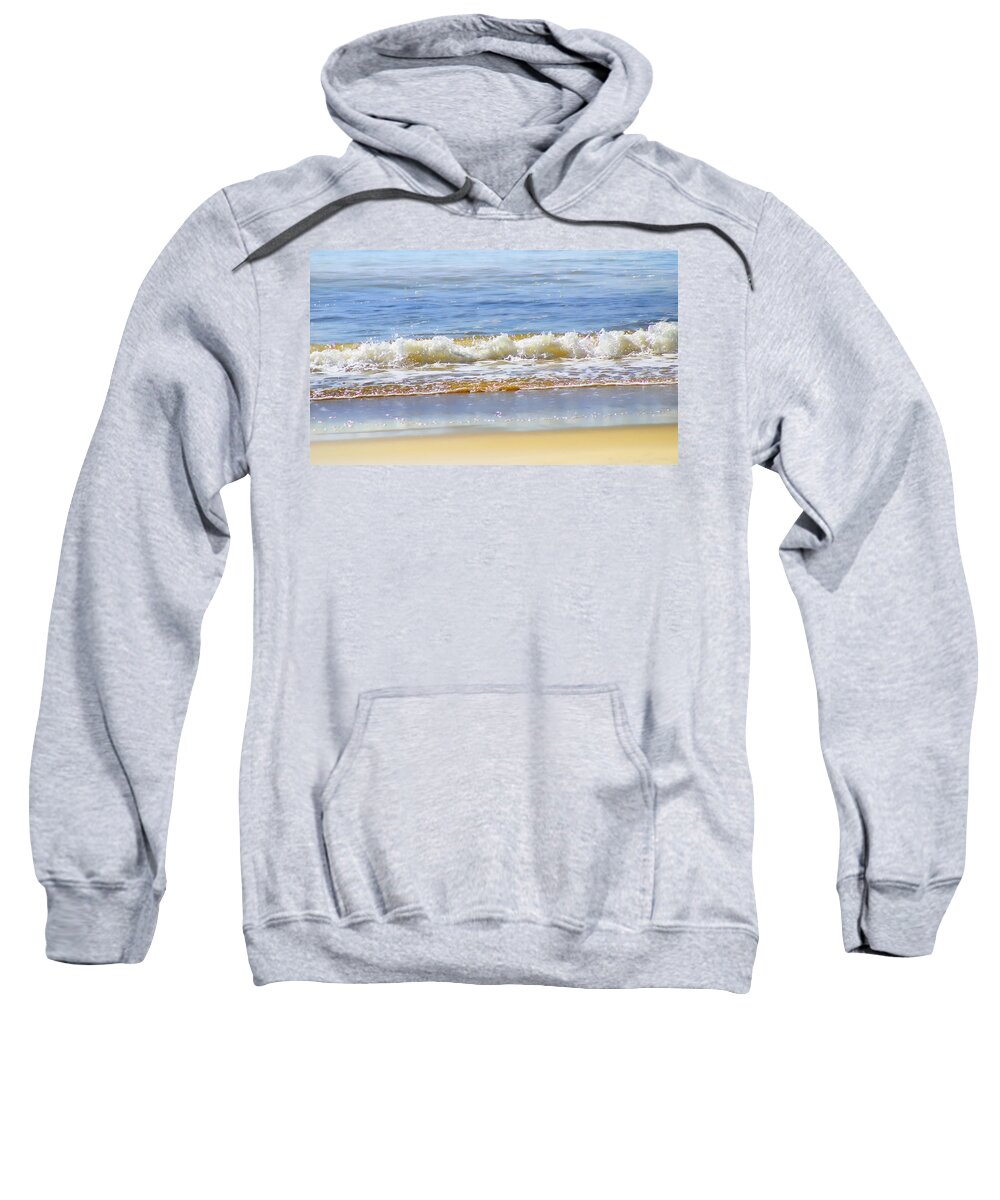 Seascapes Sweatshirt featuring the photograph By the Coral Sea by Holly Kempe