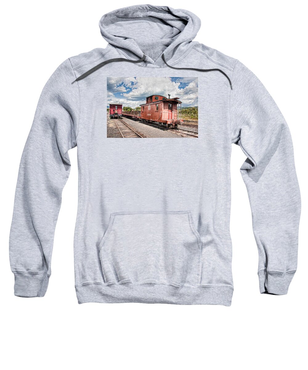 Colorado Sweatshirt featuring the photograph Caboose by Marilyn Cornwell