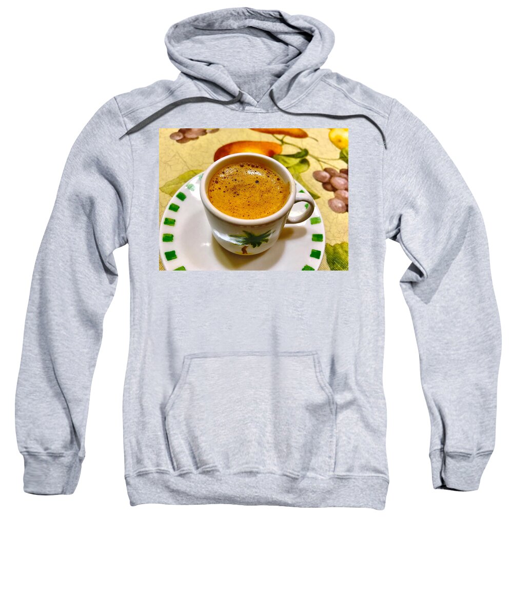 Cuban Coffee Sweatshirt featuring the photograph Cafe Cubano by Carlos Avila