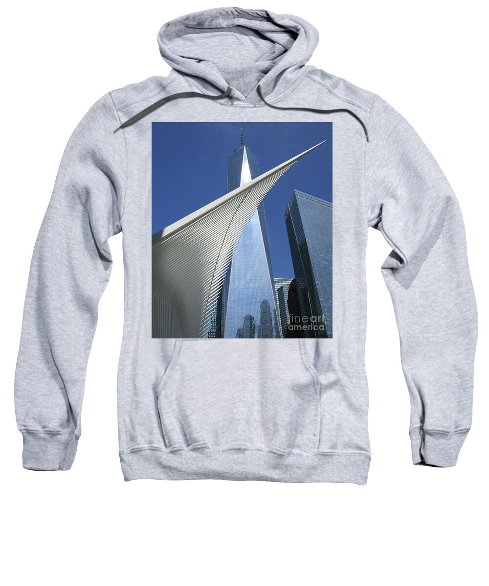 Calatrava Sweatshirt featuring the photograph Calatrava New York 9 by Randall Weidner