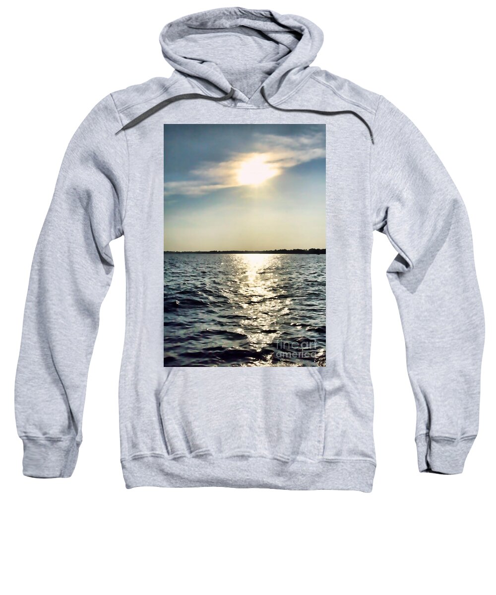 Sun Sweatshirt featuring the photograph Calm Face of the Sea by Xine Segalas