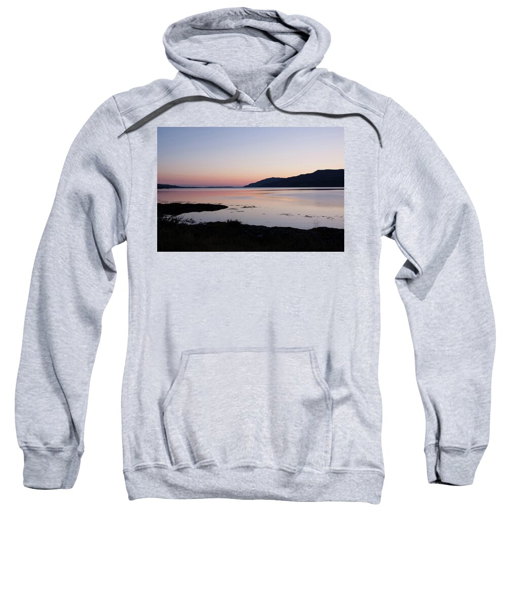 Sunset Sweatshirt featuring the photograph Calm Sunset Loch Scridain by Pete Walkden