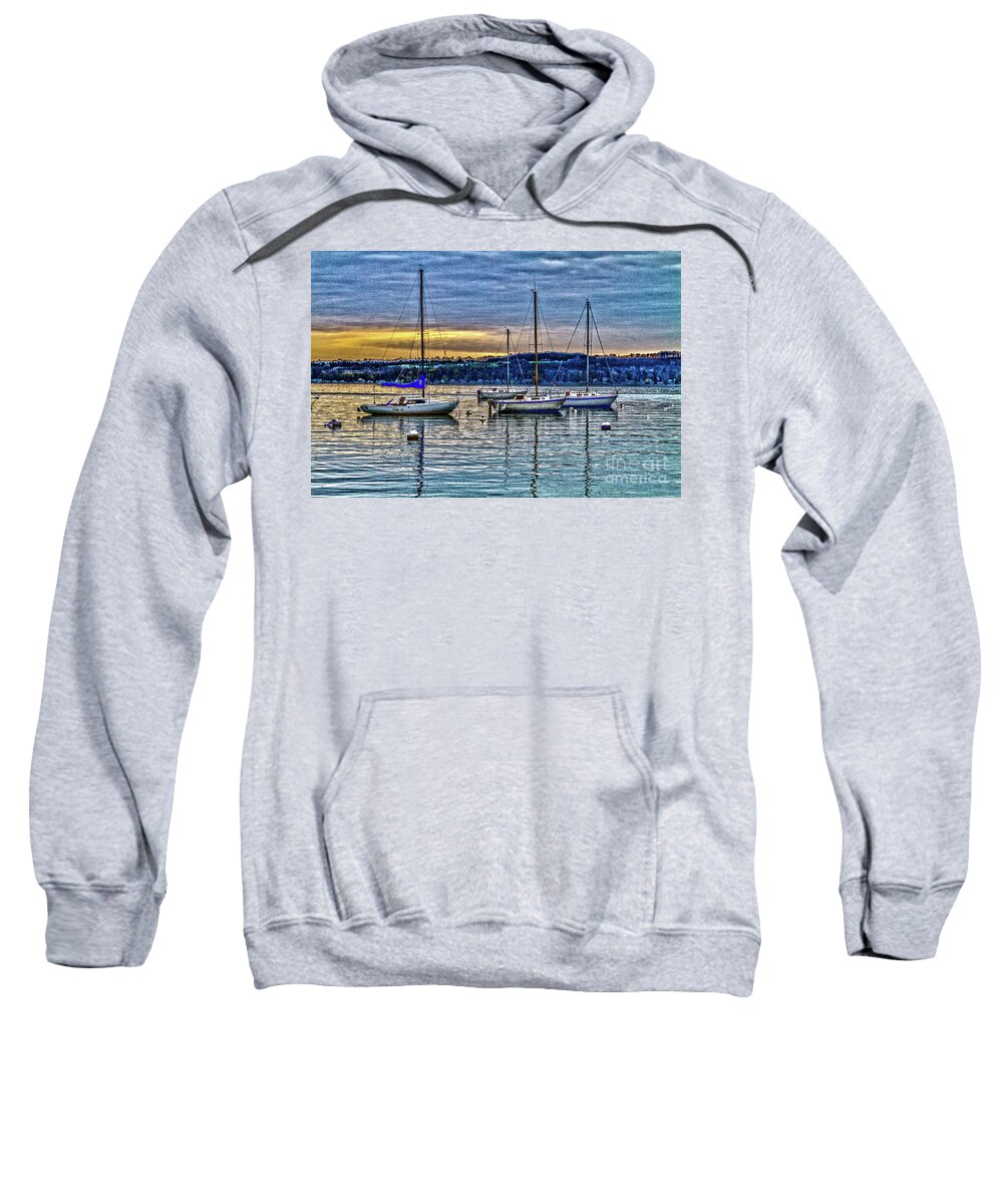 Sunrise Sweatshirt featuring the photograph Canandaigua Sunrise by William Norton