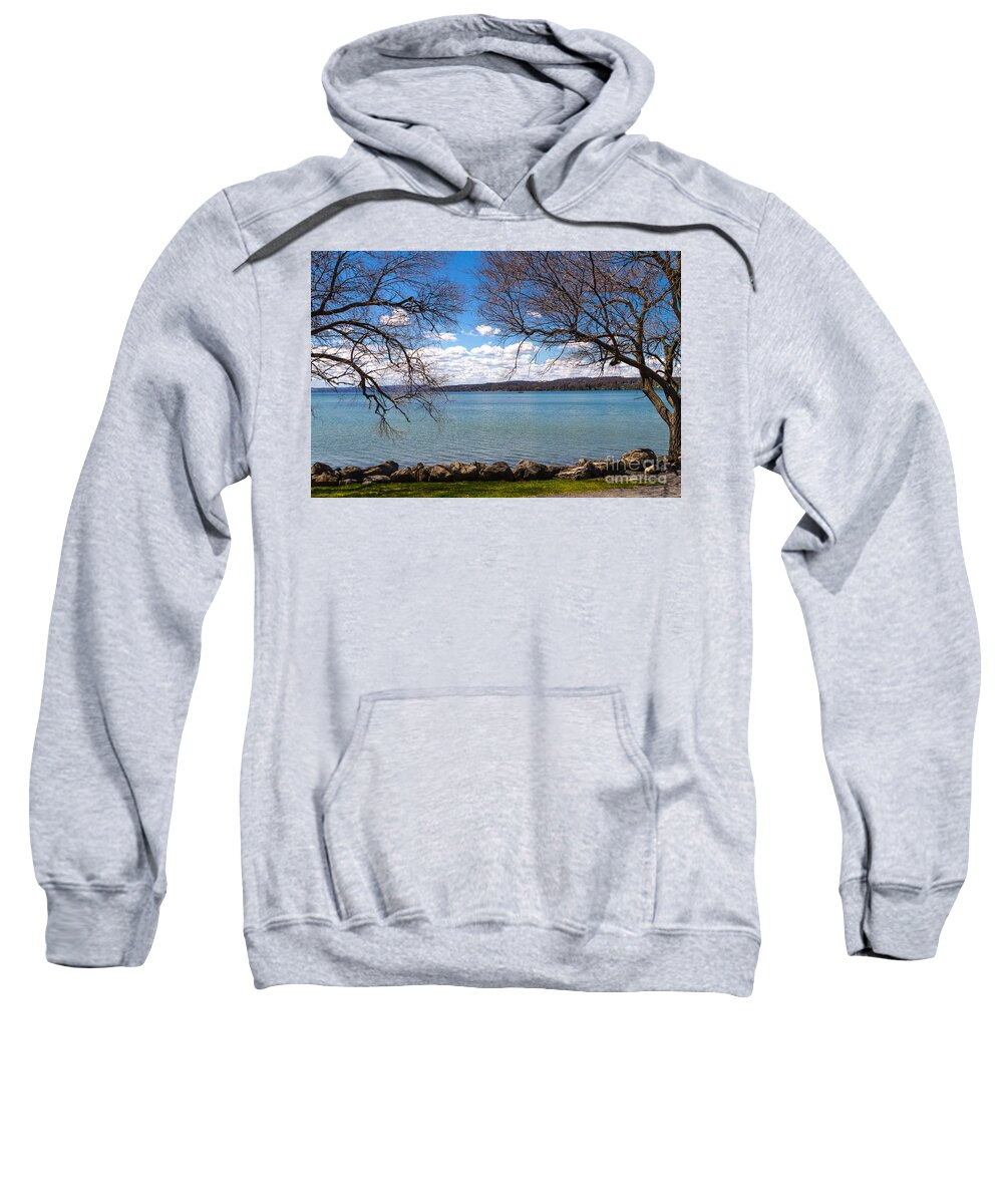 Shade Sweatshirt featuring the photograph Canandaigua by William Norton