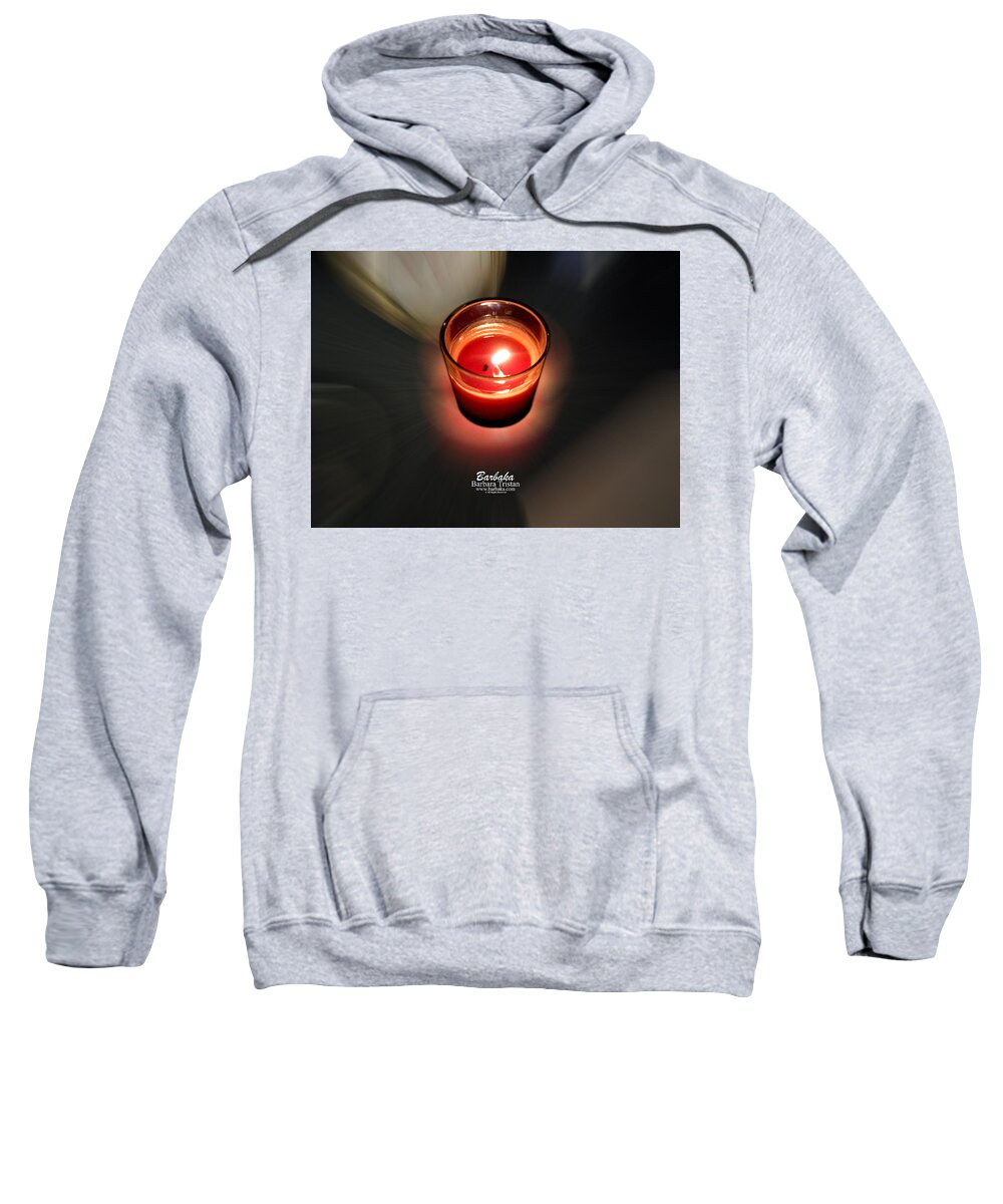 Art Sweatshirt featuring the photograph Candle Inspired #1173-3 by Barbara Tristan