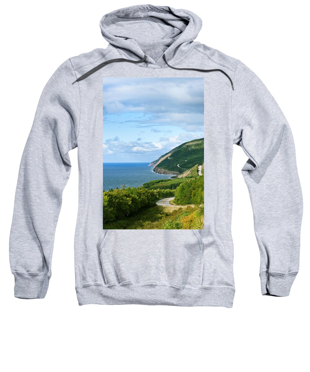 Breton Sweatshirt featuring the photograph Cape Breton Highlands National Park by U Schade
