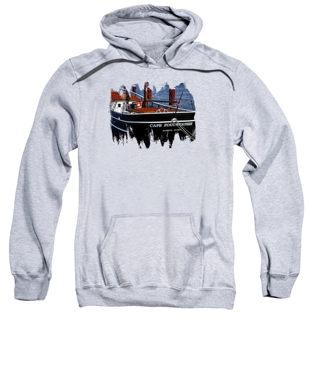 Hdr Sweatshirt featuring the photograph Cape Foulweather Two by Thom Zehrfeld