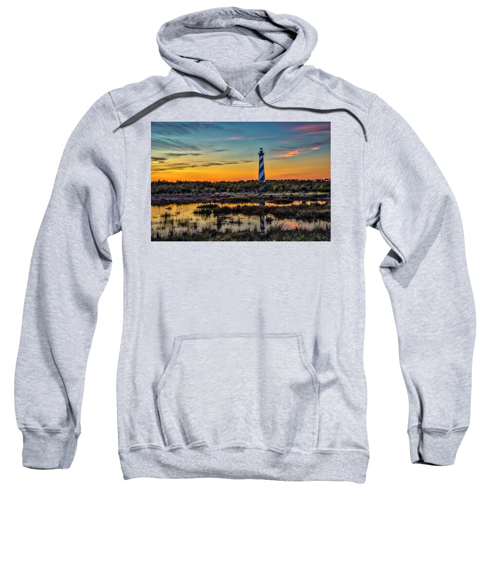 Landscape Sweatshirt featuring the photograph Cape Hatteras Lighthouse by Donald Brown