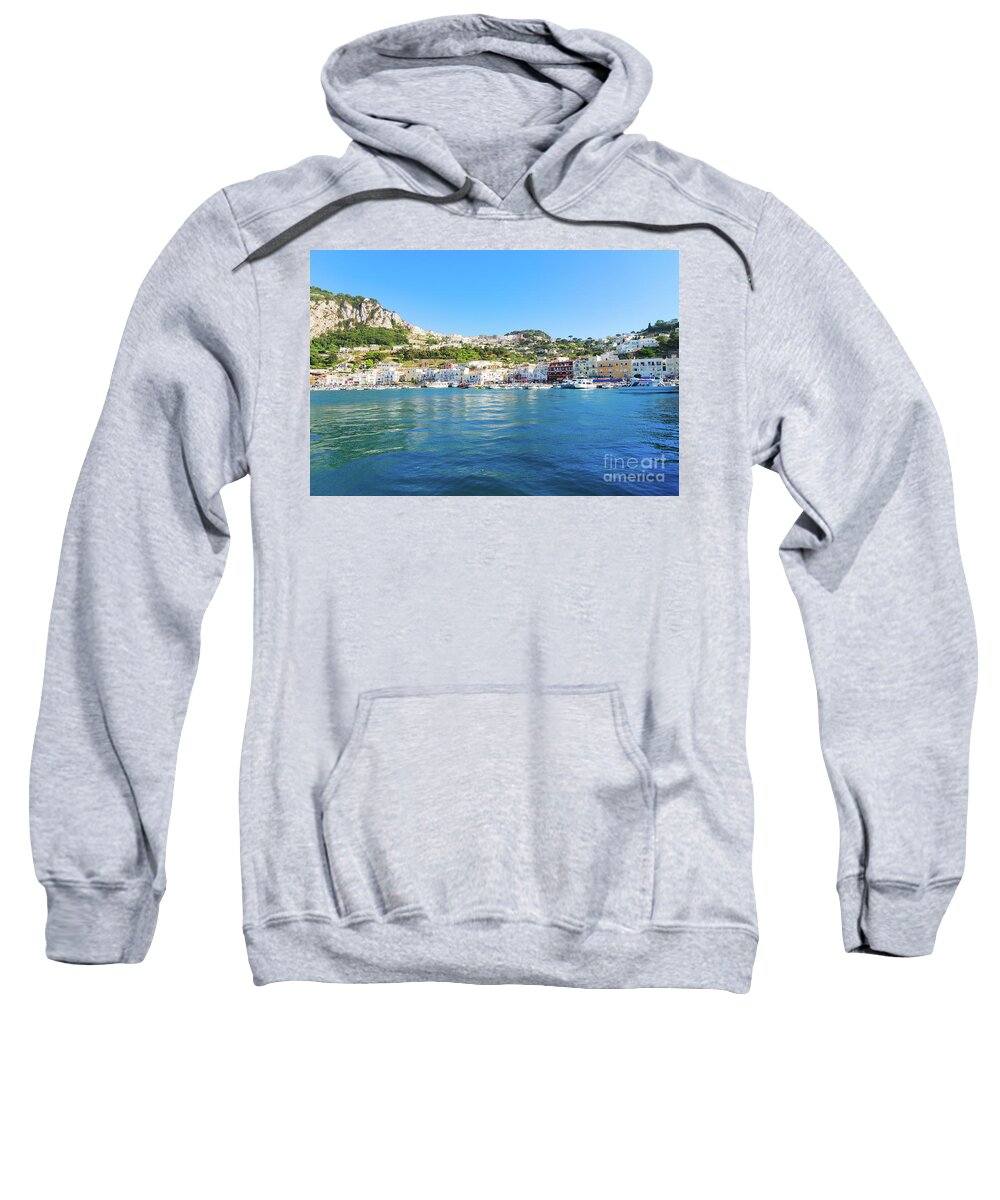 Capri Sweatshirt featuring the photograph Capri Island, Italy by Anastasy Yarmolovich