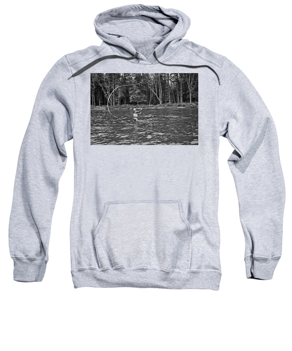  Sweatshirt featuring the photograph Casting by Jason Brooks
