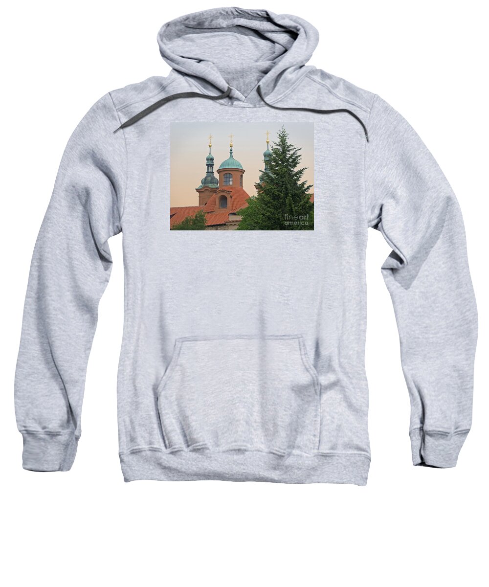 Prague Sweatshirt featuring the photograph Cathedral of Saint Lawrence - Prague by Ann Horn