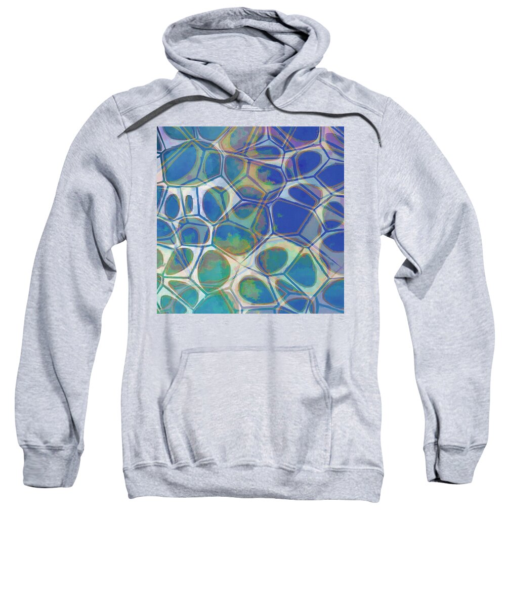 Painting Sweatshirt featuring the painting Cell Abstract 13 by Edward Fielding